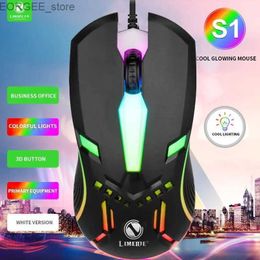 MICE Backlit USB Mouse Gaming Competitive Gaming Mouse Office Luminal Mouse Y240407