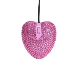 MICE CONCEPTION DIAMOND DIAMOND MINI MONDE COEUR DESIGNEMENTS MIGLE PINK 3D Computer MICE 1000 DPI USB OPTICE OPTICAL MAUSE POUR GILL WOMBRE GADEAU PC PC