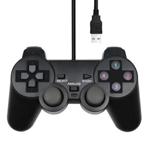 Gamepad Gamepad pour les souris USB PC Game Controller pour WinXP / Win7 / 8/10 Joypad pour PC Windows Computer ordinateur Black Game Joystick