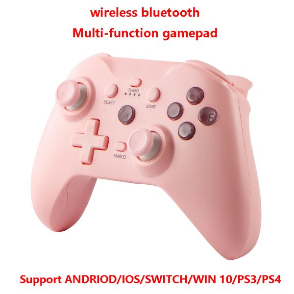 MICE Wireless GamePad pour Android / iOS / PC / PS3 / PS4 Bluetooth Game Controller 6axis Gyro Turb Fonction continue Vibration du moteur double