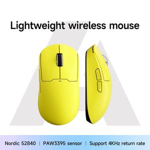 Souris sans fil souris 2 4G Wired Bluetooth Three Mode 26000DPI PAW3395 Gaming de capteur 4KHz ACCESSOIRES DE GAMER PC LETTRACTES 231216