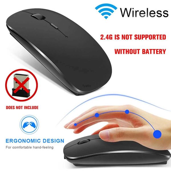 Ratones El mouse inalámbrico Bluetooth 5.0 Computadora óptica óptica silenciosa para PC al por mayor H240407