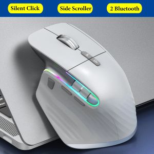 Muizen Draadloze Muis Bluetooth Ergonomisch voor Laptop Stilte Usbc Rgb Oplaadbaar 5 Dpi 9 Multi Button voor Computer Pc Tablet Boek