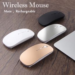 MICE Wireless Mouse Bluetooth Oplaadbare computer Silent Muse Ergonomic Mini USB optisch voor PC Laptop 230301