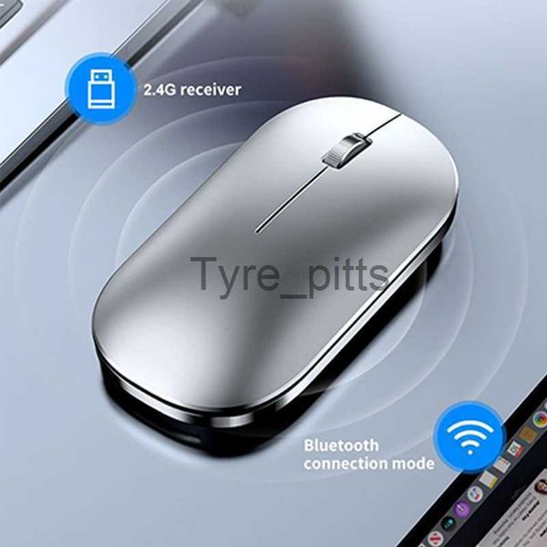 Souris Sans Fil Souris Rechargeable Bluetooth Silencieux Ordinateur Ergonomique Pour iPad Mac Tablette Macbook Air Ordinateur Portable PC Gaming Business Office X0807