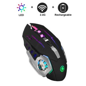 MICE Souris sans fil / Gaming filaire 3600 DPI Portable Souris silencieuse 6 boutons 2,4 GHz PC ACCESSOIRES LED MONDE OPTICE USB