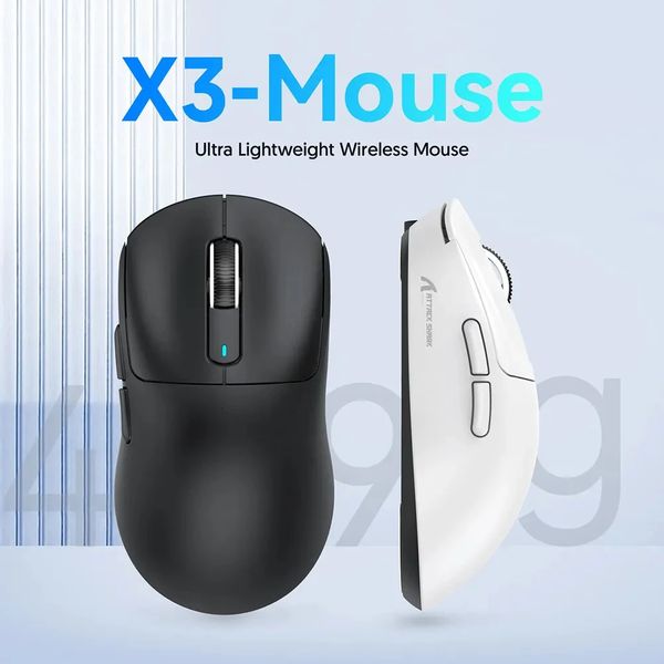 Mice X3 Gaming Mouse Inalámbrico Bluetooth Compatible Tri Modos de conexión 6 Ratones ópticos de computadora ajustables de 26000 DPI para PC portátil 231208