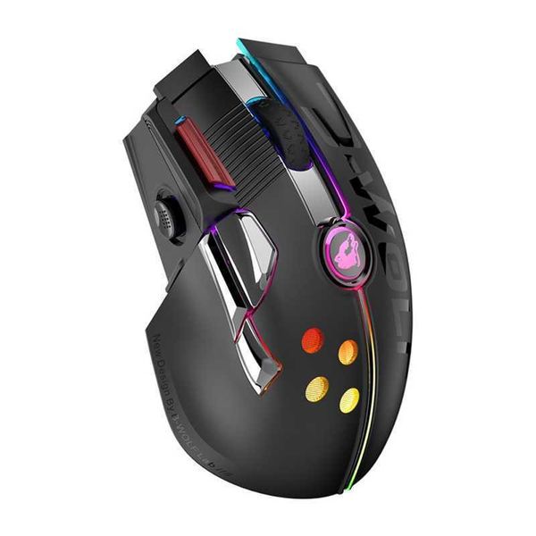 Mouse X6 Gaming Mouse 2.4G Wireless Type-C Wired Dual Mode Mouse meccanico 12000 Dpi Joystick ricaricabile per computer portatile T221012JHO5