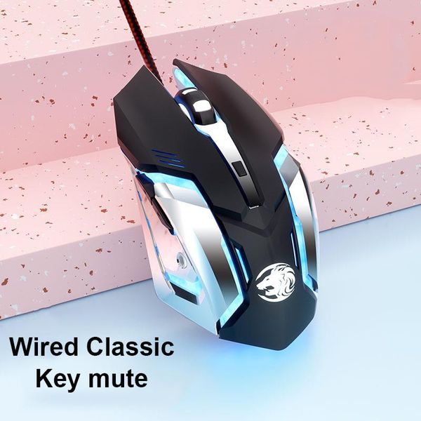 Souris Xiaomi Wire Gaming Mouse Silencieux Mause Ergonomique 4 Touches Rétroéclairé Magique Souris Pour Ordinateur Portable PC Gamer Souris Silencieuse Pour Fille