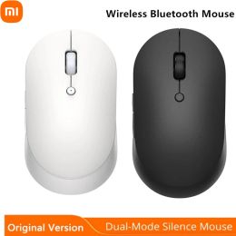 Mice Xiaomi Wireless Mouse 2/DualMode Mi Silent Mouse Bluetooth USB Connect 1000DPI 2.4GHz Optical Mute Laptop Notebook Office Game