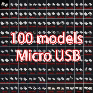 Muizen yuxi 100models micro USB -aansluiting voor Samsung Huawei Xiaomi Redmi Asus Sony Lenovo HP HTC ZTE Oppo Meizu enz.