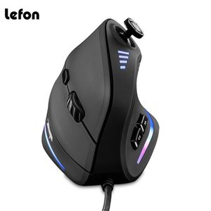 Souris ZELOTES souris de jeu verticale filaire RGB ergonomique USB optique souris programmable souris laser 10000 DPI pour gamer joysticks C18 230831