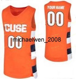 Mich28 NCAA College Syracuse oranje basketbalshirt 13 Paschal Chukwu 23 Frank Howard 25 Tyus Battle 32 Ray Featherston 54 Ky Feldman Custom