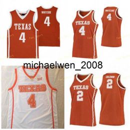 Mich28 NCAA College Texas Longhorns Basketball Jersey 0 Gerald Liddell 5 Royce Hamm Jr 10 Jaxson Hayes 12 Kerwin Roach 35 Durant cousu sur mesure