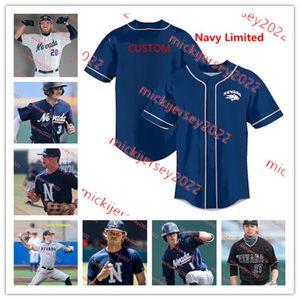 Michael Ball Nevada Jersey 24 Bryce Matthews 1 Justin Acal 14 Derek Tenney 3 Taylor Suppil 18 Jake Harvey Zach Garber Customed Nevada Wolf Pack Jerseys de béisbol