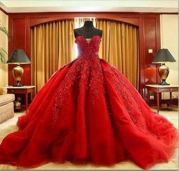 Michael Cinco Robe de bal de bal de luxe Robes de mariée en dentelle en dentelle de la qualité de qualité Sweet Sweep Gothic Robe de mariée civil vesti2093452