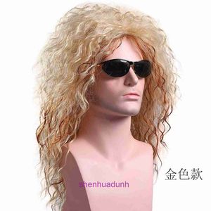 Michael Jackson Cos Wig Male King MJ Black Fashion Handsome Student Medium Long Curly