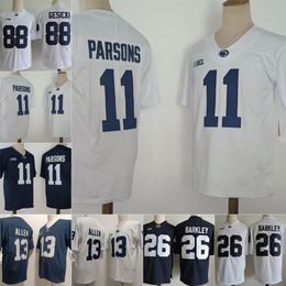 Camisetas de fútbol de Penn State College 15 Drew Allar 14 Jaxon Smolik 13 Kaytron Allen 11 Abdul Carter 26 Saquon Barkley PSU Jersey todo cosido