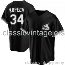 Michael Kopech Black Ver2 Baseball Jersey XS-6XL Cousu Hommes Femmes Jeunesse Baseball Jersey