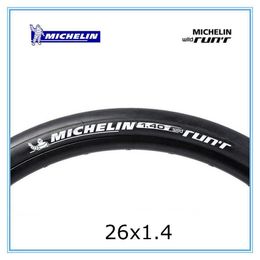 Michelin-neumático de Bicicleta de montaña, neumáticos calvos de alta velocidad para Ciclismo, WILD RUN'R 26*1,4 Pneu Bicicleta Maxxi Interieur 0213