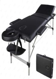 Michen 1pc 3 sections pliant en aluminium tube spa bodybuilding massage table kit noir224w2478591