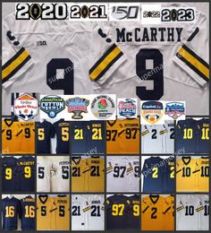 Maillot de football du Michigan, Blake Corum, J.J. McCarthy Aidan Hutchinson Darrius Clemons Donovan Edwards Jake Moody Mike Sainristil Charles Woodson Desmond