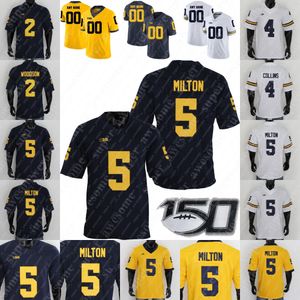 Camiseta de fútbol de Michigan Micah Pollard Quinten Johnson Kenneth Grant Derrick Moore Joe Taylor Jake Moody Brad Robbins Ayebi Anoma Will Johnson Keon Sabb