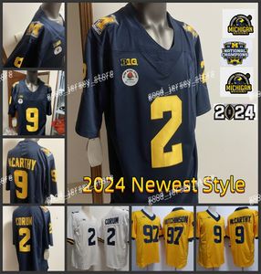 Michigan voetbaljersey Michigan Wolverines 2024 nieuwste stijl Blake Corumj Ersey