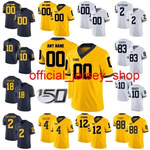 Michigan Wolverines College Football Jerseys Womens Brandon Peters Jersey Glasgow Chase Winovich Grant Perry Zach Gentry Custom Stitched