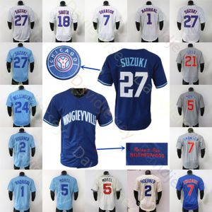 Maillot Shota Imanaga Seiya Cody Bellinger Suzuki Dansby Swanson Christopher Morel Kyle Hendricks Ian Happ Madrigal Amaya Mervis Crow-Armstrong Horton Caissie