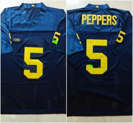 Michigan Wolverines Ncaa College Maillots de football cousus # 5 Jabrill Peppers # 4 Jim Harbaugh Jersey Broderie Factory Outlet