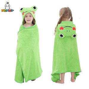 Michley Migne Frog Toddler Cabinage Baby Towels Super doux douche à la douche chaude de sommeil Swaddle pour garçons Girls Kids 09t 231222