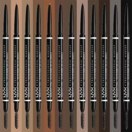MICO Dubbele Brow Pencil - Fijne puntborstel - Waterdichte langdurige - Black Eye Brow Cosmetics