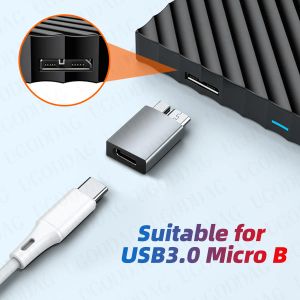 MICRO B USB C 3.0 MANNELIJK TOT TYPE C VROUWELIJKE ADAPTER TYPE-C USB3.0 MICRO B CONNECTOR SNELLIJKE LADING VOOR EXTERNE HARD ARTIJD DISK HDD