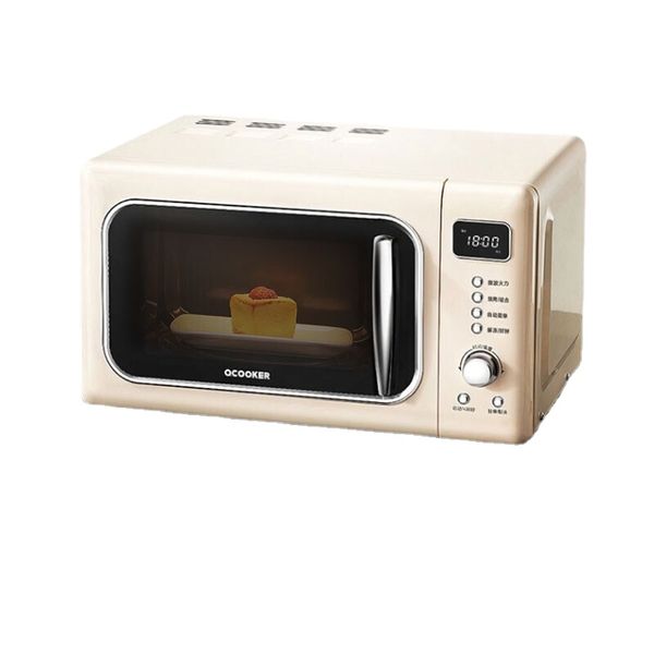 Horno microondas de cocina con anillo todo en uno, microhorno pequeño para el hogar, placa giratoria, horno de ondas de luz, máquina todo en uno