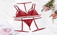 Micro bikini femmes lingerie sexy set plus taille vneck soutien-gorge grenare de lingerie set sous-vêtements rouges s2xl set linceria s2xl y019809332
