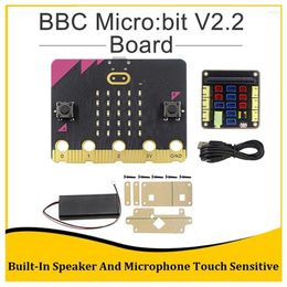 Micro:Bit V2.2 Kit de démarrage Haut-parleur intégré Microphone Tactile Adaptateur de carte de développement programmable