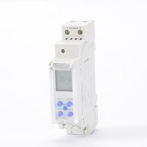 Livraison gratuite Micro ordinateur Din Rail minuterie minuterie numérique 250VAC 10A minuterie