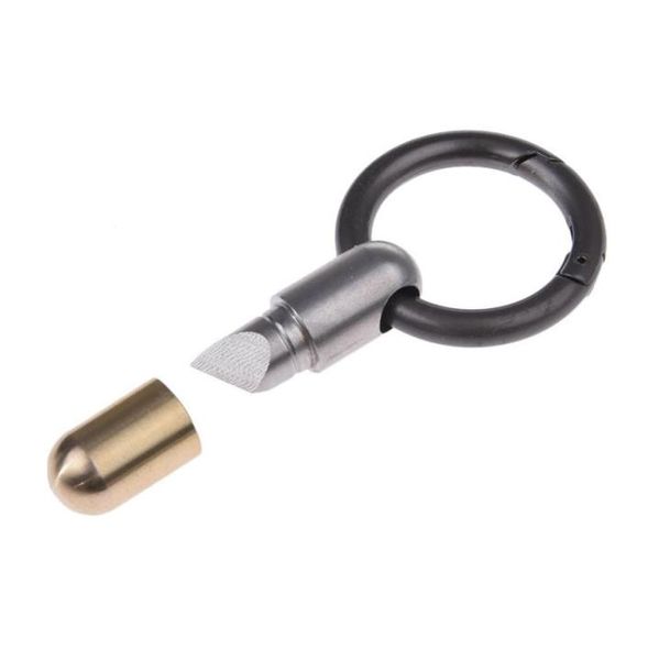 Cápsula de la herramienta de micro Capsule SHARK Multifunción Anillo de llave del anillo Píldora Mini para viajar ABIERTA CAN7577625