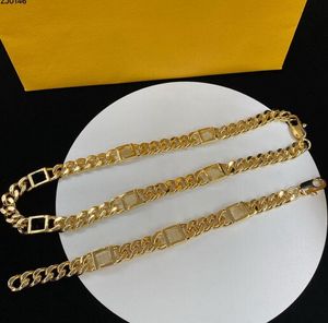 Micro incrustations cristal embellissement collier bracelet femmes gravées initiales F paramètres de lettre en or 18 carats bijoux de créateur anniversaire cadeaux de Noël festifs HFS5 --06