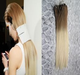 Micro Loop Hair ombre 4613 LOOP Micro Ring Hair 100 Human Micro Perle Links Machine Remy Hair Extension6735276