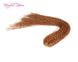 Micro Loop Hari Synthetische vlechthaar Blonde Hair Extensions Zizi Crochet Braids Kinky Kinky Crochet Hair Extensions5459004