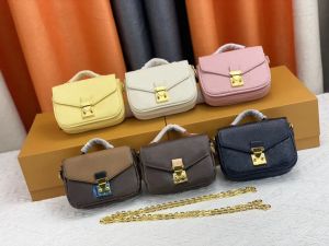 Micro Metiss Chain Shoulder Bag Designer Womens tote Mini bolso Iconic S-lock clasp CrossBody Flap Monograms Empreinte en relieve Leather Pochette Purse