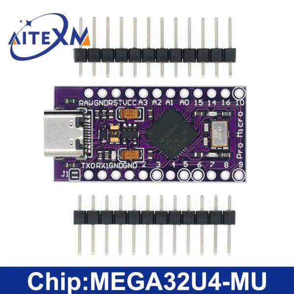 Módulo Micro/Mini/Type-C USB ATMEGA32U4 5V 16MHz Board para Arduino ATMEGA32U4-AU/MU Controlador Pro-Micro Reemplazar Pro Mini