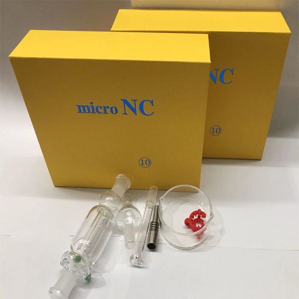 Kit Micro NC 10 mm comme nectar en verre fumer en cadeau jaune également scellé pour le colis en stock livraison rapide aux États-Unis