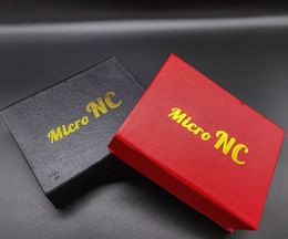 Micro NC Kit Glass Bong Mini 10mm Hookah Pipe con GR2 Titanio Nail GlassTip Pipes Water Bongs Oil Rig Dab Caja de regalo 2 Color