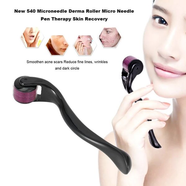 Micro Needle 540 Derma Roller 0.2 / 0.25 / 0.3mm Agujas Titanium Mezoroller Dr Pen Machine para herramienta de cuidado de la piel Tratamiento para la pérdida de cabello Adelgazamiento