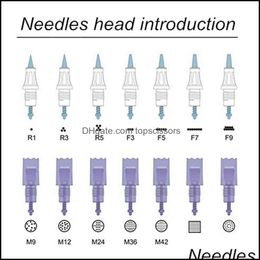 Micro -naaldcartridge tips voor ArtMex V8 V6 V11 V9 Permanente make -up Hine Derma Pen Dr. MTS PMU Skin Care Drop Delivery 2021 Naalden levering