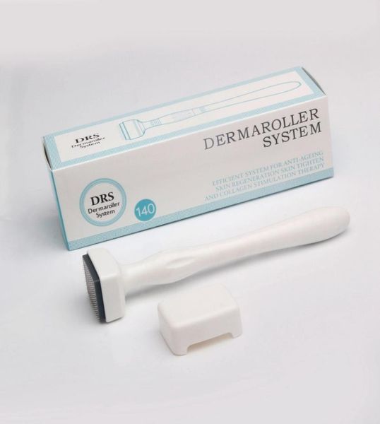 Micro aiguille Derma Stamp Pen 140 aiguilles Microneedling dispositif outil de soins de la peau pour la thérapie anti-âge traitement du corps du visage rapide DHL De4258003