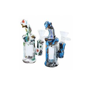 Micro Pot Printing Bubbler Siliconen Waterpistool Tabak Roken Water Reizen Bong Groothandel